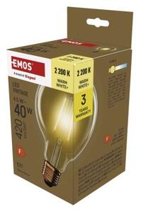 Emos lighting LED žárovka Vintage G95 / E27 / 4,5 W (40 W) / 420 lm / teplá bílá 1525743226