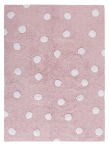 Hans Home | Pro zvířata: Pratelný koberec Polka Dots Pink-White