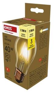 Emos lighting LED žárovka Vintage A60 / E27 / 4,5 W (40 W) / 420 lm / teplá bílá 1525743227
