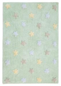 Hans Home | Přírodní koberec, ručně tkaný Tricolor Stars Soft Mint