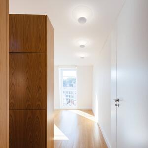 Vibia LED stropní svítidlo Funnel, bílé, hliník, Ø 35 cm, 2 700 K, stmívatelný, Obývací pokoj / jídelna, Hliník, Design