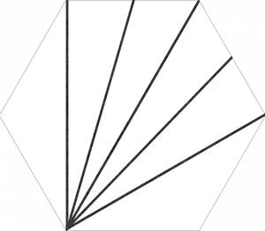 Dlažba Codicer Aster Bianco 22x25 Hexagonal