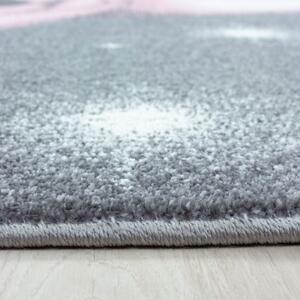 Vopi | Dětský koberec Bambi 810 pink - Kulatý průměr 160 cm