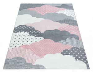 Vopi | Dětský koberec Bambi 820 pink - Kulatý průměr 160 cm