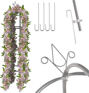Luaro KX3304 Pergola zahradní kovová 195 cm, erná