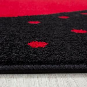 Vopi | Dětský koberec Bambi 830 red - Kulatý průměr 120 cm