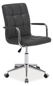 K-022 kancelářská židle, eko-kůže šedá