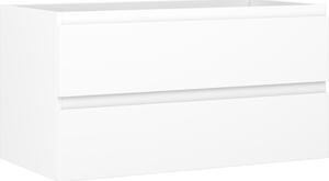 Mexen Orio, koupelnová skříňka 90 cm, 2 zásuvky, bílá matná, 91A10-09047-2-BFF01
