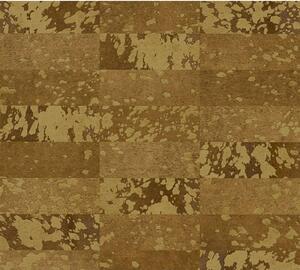 A.S. Création | Vliesová tapeta na zeď Saffiano 34062-5 | 0,53 x 10,05 m | hnědá, zlatá