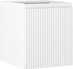 Mexen Rivel, koupelnová skříňka 40 cm, 1 dvířka, s drážkami, bílá matná, 91A21-04047-1-BF01