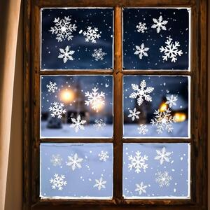 Samolepky na okno - sněhové vločky