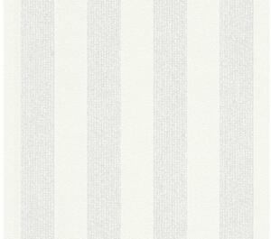 A.S. Création | Vliesová tapeta na zeď Meistervlies 32008-1 | 0,53 x 10,05 m | bílá