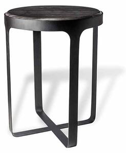 Černý Příruční stolek Stoner ø 40 × 54 cm POLSPOTTEN