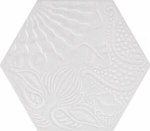 Dlažba Codicer Gaudi White 22x25 Hexagonal