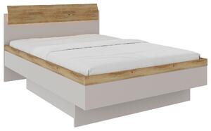 POSTEL, 140/200 cm barvy dubu, světle šedá Dieter Knoll - Jednolůžkové postele