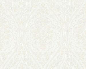 Textilní tapeta na zeď Tessuto 2 96195-4 | 0,53 x 10,05 m | krémová, bílá | A.S. Création