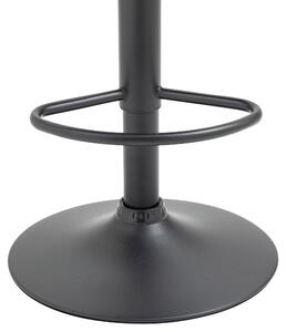 Barová židle Romsey - samet - černý rám | černá
