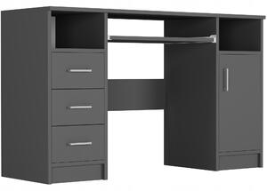 Obdélníkový psací stůl Framire 120 x 52 x 73 cm antracit