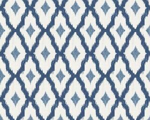 Textilní tapeta na zeď Tessuto 2 96197-4 | 0,53 x 10,05 m | modrá, bílá | A.S. Création