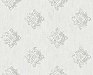 Textilní tapeta na zeď Tessuto 2 96200-1 | 0,53 x 10,05 m | šedá, bílá | A.S. Création