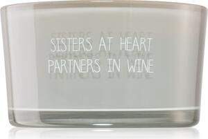 My Flame Candle With Crystal Sisters At Heart, Partners In Wine vonná svíčka 11x6 cm