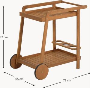 Barový vozík z akáciového dřeva Felisa