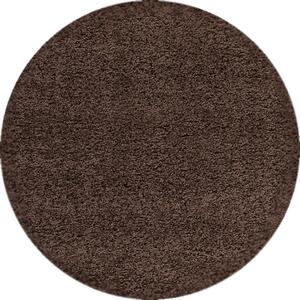 Hans Home | Kusový koberec Dream Shaggy 4000 Brown kruh