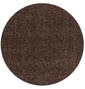 Hans Home | Kusový koberec Life Shaggy 1500 brown kruh - 80x80 (průměr) kruh