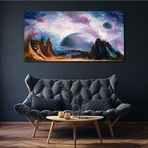 Obraz na plátně Obraz na plátně Abstrakce Galaxy Planet