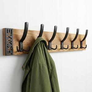 Nástěnný věšák na oblečení Modern dřevěný Dub 60 cm do předsíně
