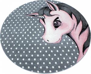Hans Home | Dětský kusový koberec Kids 590 pink kruh - 120x120 (průměr) kruh
