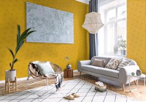 A.S. Création | Vliesová tapeta na zeď Versace 34862-4 | 0,70 x 10,05 m | metalická, žlutá