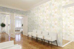 A.S. Création | Vliesová tapeta na zeď Versace 34901-2 | 0,70 x 10,05 m | šedá, bílá, metalická, krémová