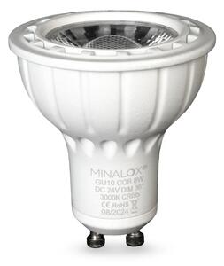 LED žárovka Minalox GU10, 8W, 24V, 3000K, 36° Barva: Bílá