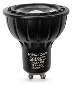 LED žárovka Minalox GU10, 8W, 24V, 1800K, 36°