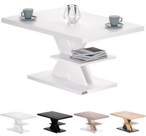 FurniGO Konferenční stolek Detroit 90x60x45cm - bílý
