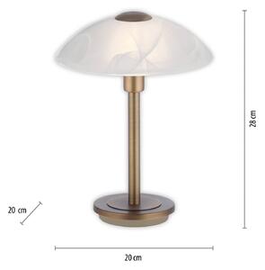 Paul Neuhaus Enova stolní lampa, starožitná mosaz