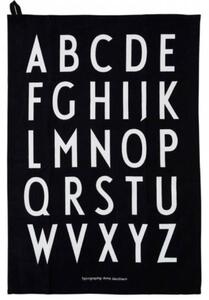 Set bavlněných utěrek Design Letters - Black DL108