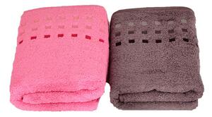 Vesna | Set 2 ručníků MAVI v krabičce šedá + růžová