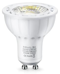 LED žárovka Minalox GU10, 8W, 24V, 4000K, 60° Barva: Černá