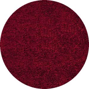 Hans Home | Kusový koberec Dream Shaggy 4000 Red Kruh - 80x80 (průměr) kruh