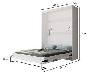 Sklápěcí postel Home 160x200cm, bílá