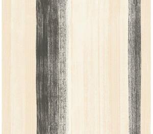 Vliesová tapeta na zeď Free Nature 34450-4 | 0,53 x 10,05 m | béžová, černá | A.S. Création