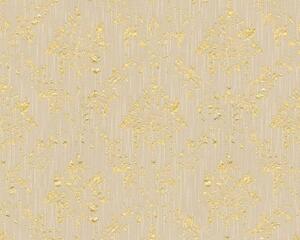 A.S. Création | Vliesová tapeta na zeď Metallic Silk 30662-4 | 0,53 x 10,05 m | béžová, zlatá