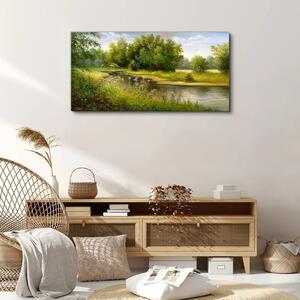 Obraz na plátně Obraz na plátně Lesní řeka příroda