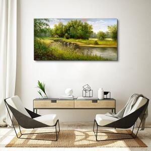 Obraz na plátně Obraz na plátně Lesní řeka příroda