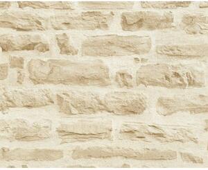 A.S. Création | Vliesová tapeta na zeď Best of Wood & Stone 35580-2 | 0,53 x 10,05 m | krémová