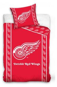 Bavlněné hokejové povlečení Detroit Red Wings 140x200 + 70x90 cm