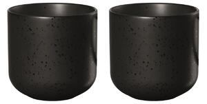 Asa Selection, Sada šálků na kávu a čaj COPPA KURO 200 ml, 2ks | černá