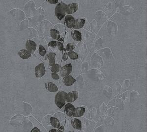Vliesová tapeta na zeď Dimex 2019 35891-4 | 0,53 x 10,05 m | šedá, černá | A.S. Création